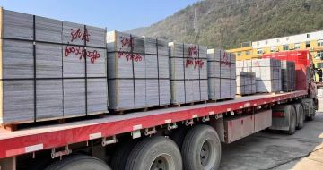 锦州 芝麻灰地铺石出货日常