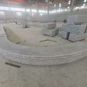 锦州 芝麻白异形坐凳，自然面光面弧形加工