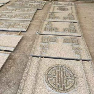 锦州 白麻花岗岩外墙立面雕刻板