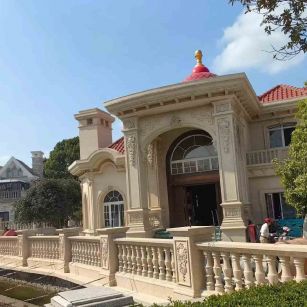 锦州 黄金麻花岗岩欧式别墅