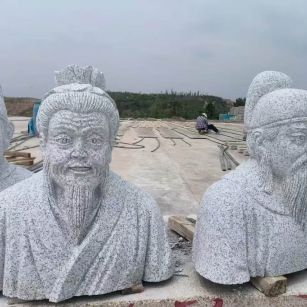 锦州 白麻花岗岩石材人物立体雕刻