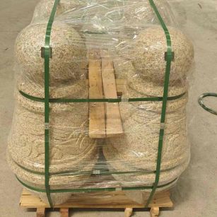 锦州 黄金麻异形定制雕花——棒棒糖挡车柱