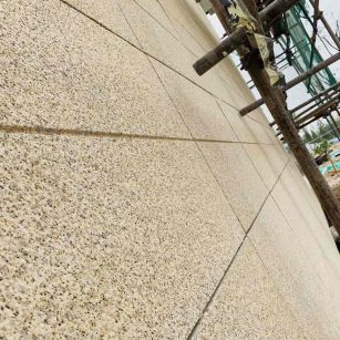 锦州 黄金麻花岗岩荔枝面外墙干挂石材效果示例