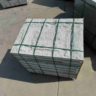 锦州 白麻花岗岩石材自然面蘑菇石成品