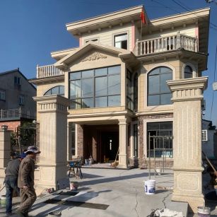 锦州 黄金麻花岗岩荔枝面别墅外墙干挂私家专属