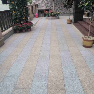 锦州 黄金麻白麻荔枝面庭院铺装展示