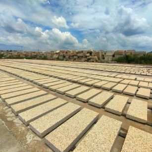锦州 黄金麻荔枝面花岗岩石材地铺石防护中
