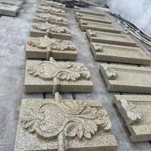 锦州 黄金麻花岗岩别墅外墙雕刻板