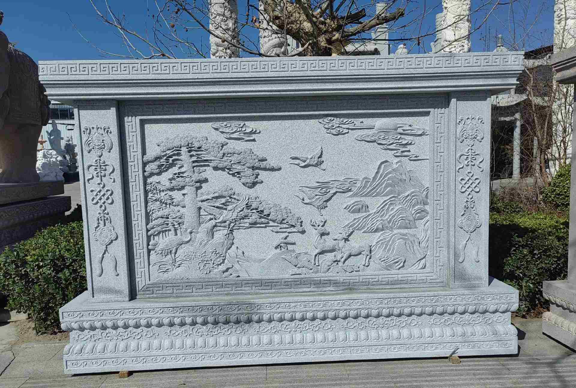 锦州 芝麻白大型照壁，屏风，影壁