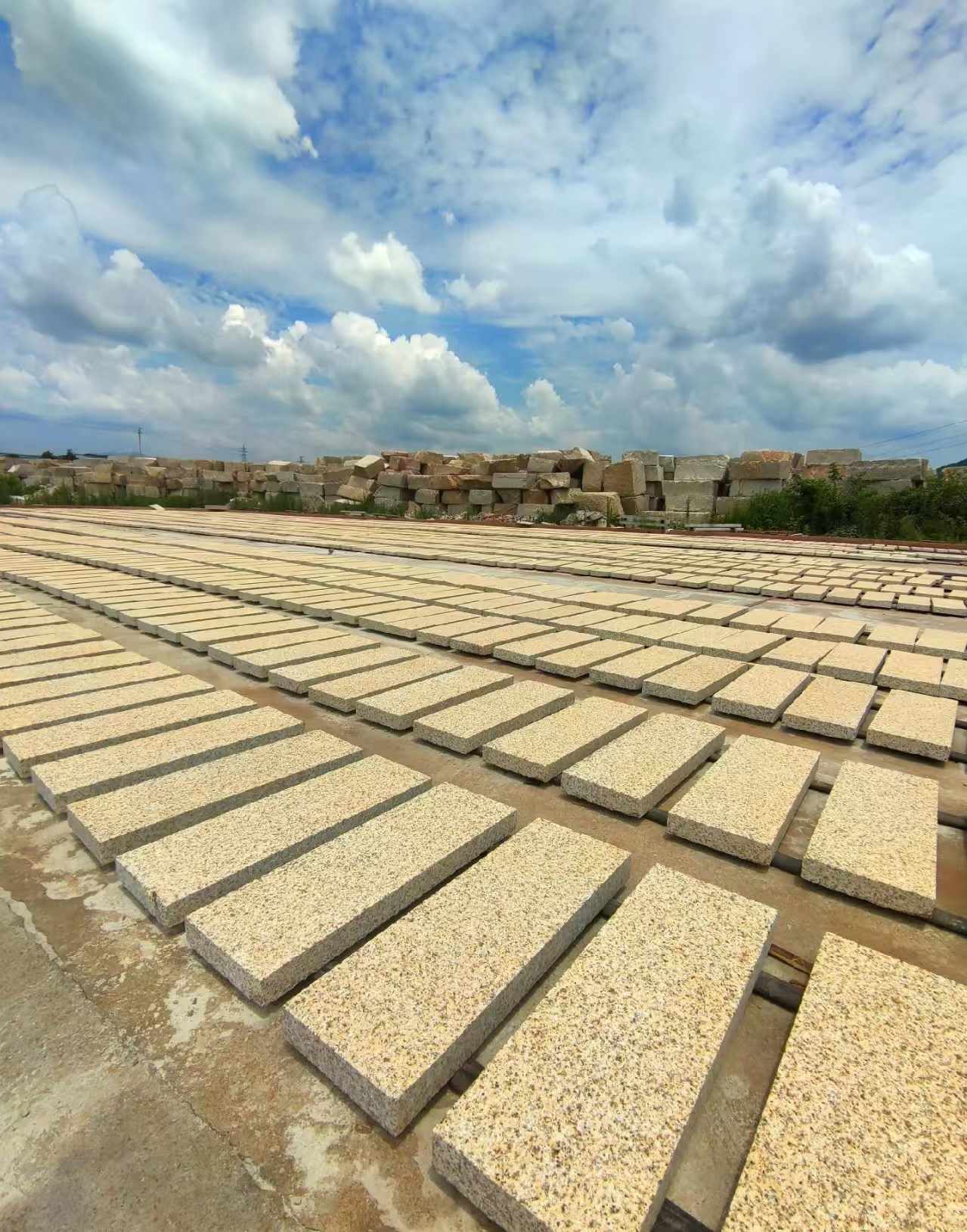 锦州 黄金麻荔枝面花岗岩石材地铺石防护中