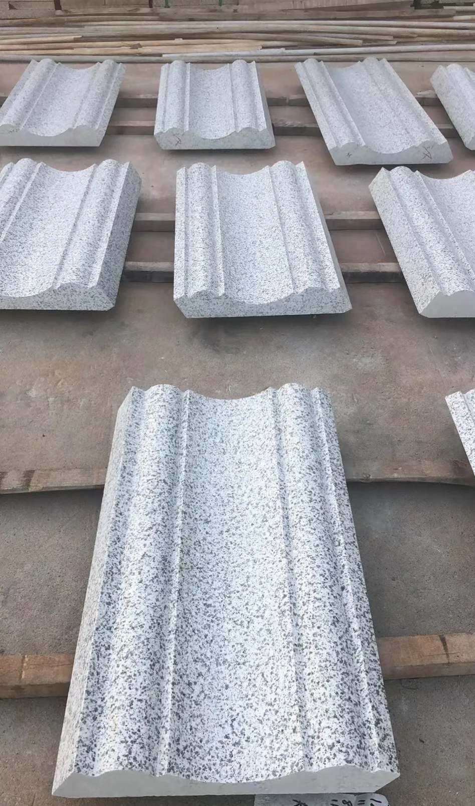 锦州 白麻花岗岩光面别墅线条