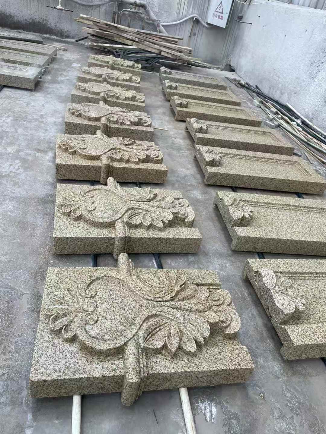 锦州 黄金麻花岗岩别墅外墙雕刻板