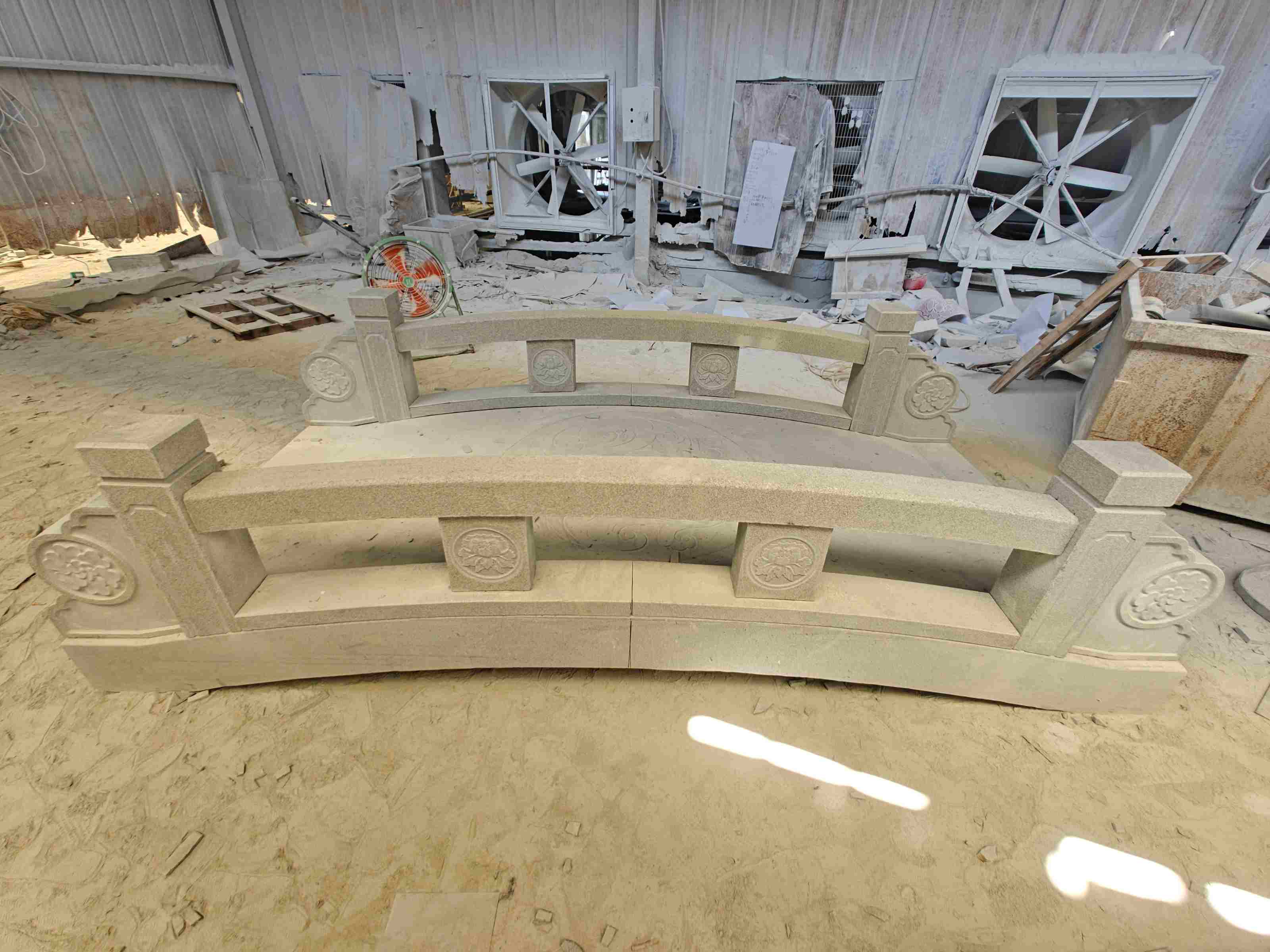 锦州 芝麻灰花岗岩异形加工-拱桥，石桥