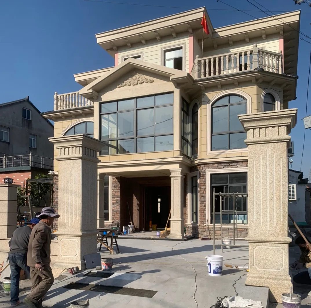 锦州 黄金麻花岗岩荔枝面别墅外墙干挂私家专属